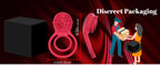 Vibrating Cock Ring with Rose Clitoral Stimulator, Pleasure Penis Ring Vibrator Couples Adult Sex Toys for Men Women, 7 Vibrations Male Couple Sex Toy