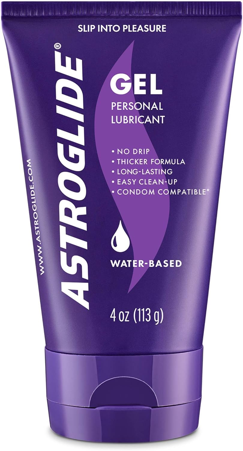 Water Based Lube (4oz), Ultra Gentle Gel Personal Lubricant for Vaginal and Anal Sex, Stays Put with No Drip for Men, Women and Couples, Safe for Toys