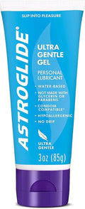 Water Based Lube (3oz), Ultra Gentle Gel Personal Lubricant, Hypoallergenic with No Parabens or Glycerin, Lube for Men, Women and Couples, Safe for Toys