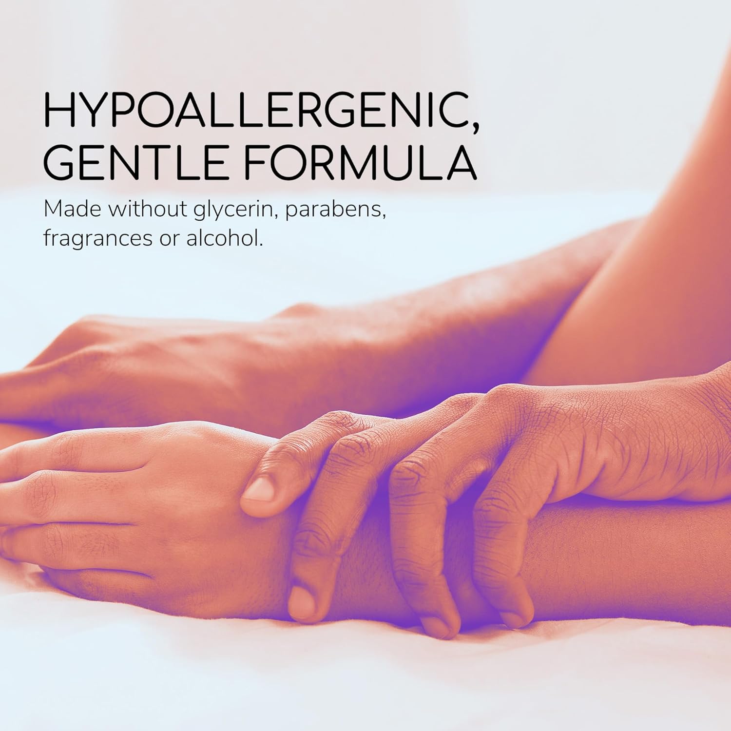 Water Based Lube (3oz), Ultra Gentle Gel Personal Lubricant, Hypoallergenic with No Parabens or Glycerin, Lube for Men, Women and Couples, Safe for Toys