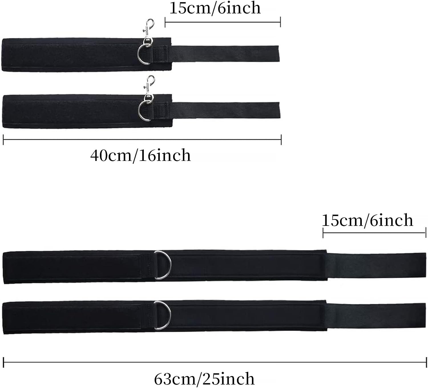 Sex Bondage Wrist & Thigh Cuffs BDSM Restraints Set, Sex Toys for Women with Adjustable Leg Straps Handcuffs for Couple Beginner SM Game Play