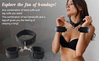 Sex Bondage Wrist & Thigh Cuffs BDSM Restraints Set, Sex Toys for Women with Adjustable Leg Straps Handcuffs for Couple Beginner SM Game Play
