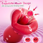 Vibrator Adult Sex Toys for Women - 5IN1 Mouth Sucking Vibrator Rose Sex Toy, 10 Tongue Licking, 3 Auto & 1 Manual Sucking Adult Toys New APP, Anal Clit Nipple Vibrators Female Couples Sex Toys