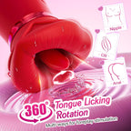Vibrator Adult Sex Toys for Women - 5IN1 Mouth Sucking Vibrator Rose Sex Toy, 10 Tongue Licking, 3 Auto & 1 Manual Sucking Adult Toys New APP, Anal Clit Nipple Vibrators Female Couples Sex Toys