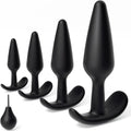 5PCS Silicone Butt Plug Anal Plug Set, Upgrade Prostate Massager Beginner to Advanced Training Kit with T-Base, Comfortable Long-Term Wear for Men & Women, Anal Training Sets for Couples Pleasure