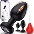4PCS Anal Training Kit Anal Plug Adult Sex Toys, Silicone Vibrating Butt Plug with 10 Vibration, Remote Control Dildo Vibrator Butt Plug Set for Beginners, Advanced Users for Men Women Couples