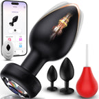 4PCS Anal Training Kit Anal Plug Adult Sex Toys, Silicone Vibrating Butt Plug with 10 Vibration, Remote Control Dildo Vibrator Butt Plug Set for Beginners, Advanced Users for Men Women Couples